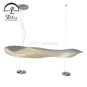 Светильник для столовой, Современные люстры для столовой, Светодиодная акриловая люстра Silver Wave
