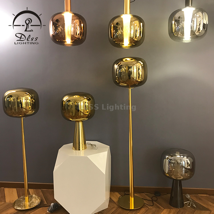 Lampadare DLSS Modern Lighting Gold/Silver/Copper Glass LED Подвесной светильник