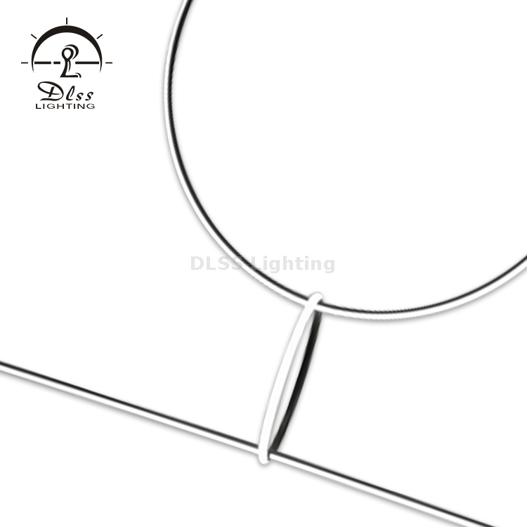 DLSS Светодиодная люстра LUSTER в стиле минимализма с кольцом и каплевидным магнитным креплением