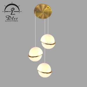 DLSS Акриловый подвесной светильник с 3 лампами, креативный нестандартный подвесной светильник, подвесной светильник для столовой, гостиной