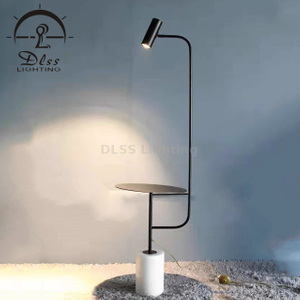 Ведущая осветительная компания Светильники Светодиодный напольный светильник с мраморным основанием и регулируемой головкой